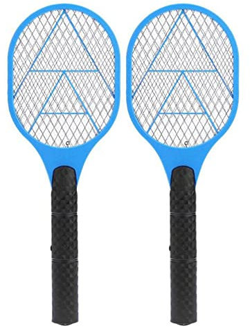 SAROAD 2 batterie elettriche per zanzare, anti zanzare, repellente per mosche, respingendo racchette, insetti