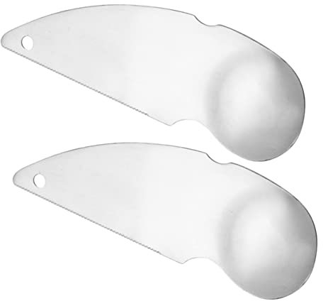 FUNOMOCYA 2piezas Cuchillo De Fruta De Acero Inoxidable Para Kiwi Pelador De Utensilio De Cocina Hogar