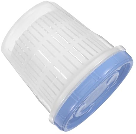 Luxshiny Tarro de Fermentación Pp Azul con Colador y Cierre Hermético | Pickle Jar, Contenedor para Jalapeños, Recipiente para Cocinar, Diseño de Drenaje y Frescura