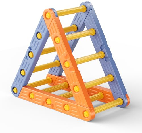Upgraded Reinforcement Children's climbing frame, Plastic Climbing Toys for Toddlers, Montessori Climbing Set, Coordinated Exercises, Outdoor & Indoor (Triangular climbing frame)