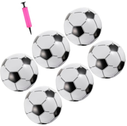 FRCOLOR Pallone Gonfiabile Per Spiaggia Pallone Da Calcio Per Piscina Da Spiaggia Divertente Con Design Sportivo Superficie Liscia Per in Piscina o Giardino Per Famiglie e