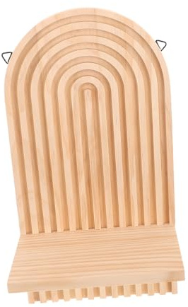 Garneck Mensola Candele da Parete in Massello Supporto Muro per Candele Votive Decorazione Murale Versatile per Soggiorno e Camera