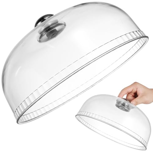 SOLUSTRE Cloche A Fromage pour Plateau à Collations, Couvercle Alimentaire en Plastique Transparent, Protège Les Gâteaux, Garde Les Aliments Frais, pour Anniversaire