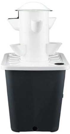 MOOILKO Fioriere Verticali a Torre Sistema di Coltivazione idroponica for balconi Home Fragola Verdura e Frutta(2-Tiers -3Hole)