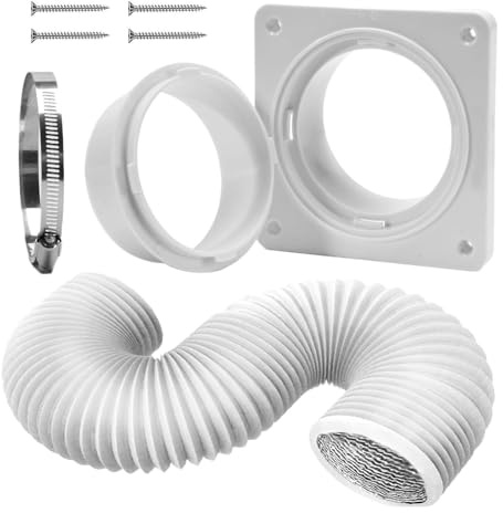 Kit Fenêtre Portable pour Climatiseur | Connexion Climatiseur Mural - Raccord de Tuyau d'Évacuation de,Pour Plafond Lave-Linge Évacuation Ventilation Ventilateurs Salle De Bain Camping-Car
