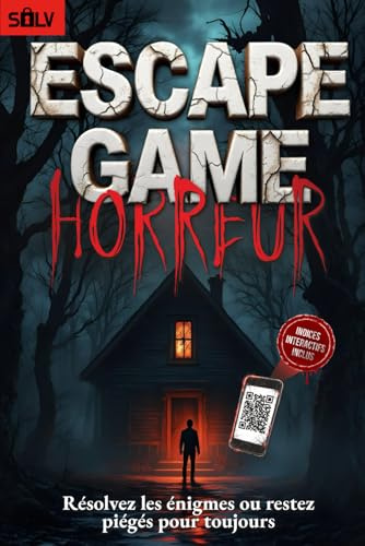 Escape Game Horreur: Le livre d'énigmes interactif pour tous les adultes fans d'horreur et d'enquêtes criminelles à résoudre