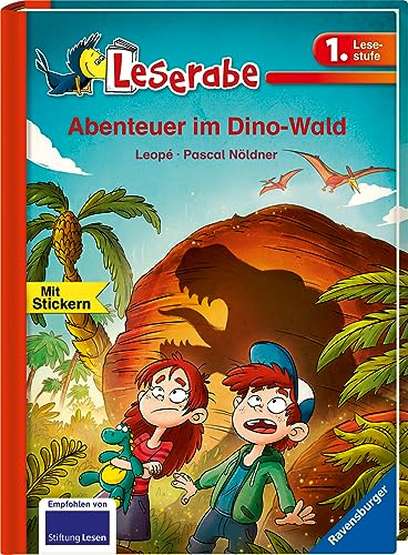 Abenteuer im Dino-Wald - Leserabe 1. Klasse - Erstlesebuch für Kinder ab 6 Jahren: Mit Stickern (1. Lesestufe)
