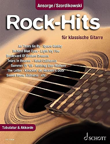 Rock-Hits: 25 beliebte Songs. Gitarre. Spielbuch. (Klassische Gitarrenhits)