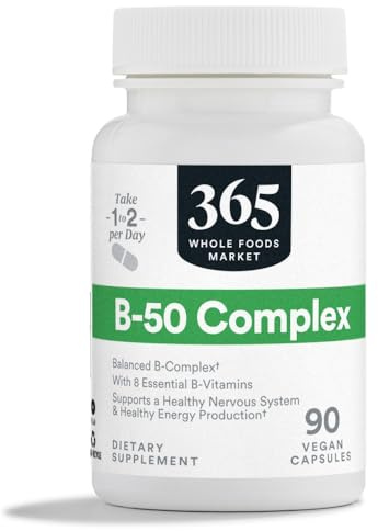 365 by Whole Foods Market, Vitamin B-50 Complex, Vegan, 90 Capsules