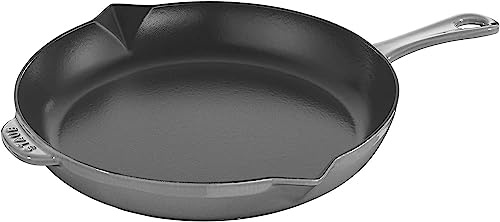 Staub Poêle à frire en fonte 25,4 cm - Gris graphite - Fabriqué en France