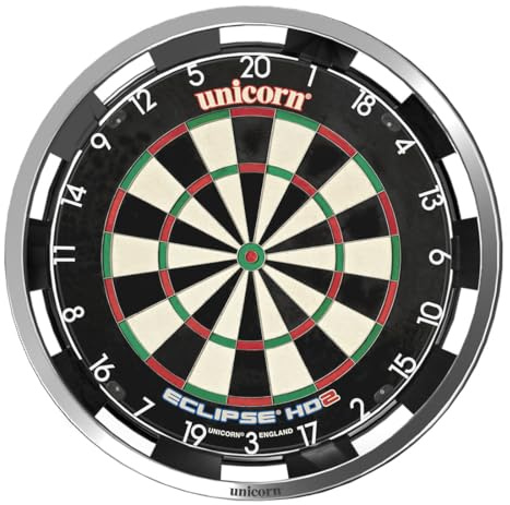 Unicorn Illuminated Dartboard Backboard Surround — Solar Flare · 360 Degrees Non-Glare Lighting · Fits any Standard Dartboard