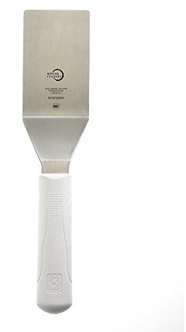 Mercer Culinary Square Edge Turner, 4 x 2.5 Inch, White