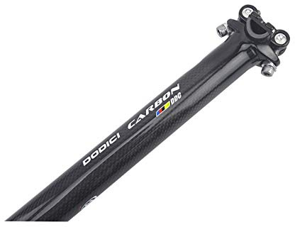 LIANYG Fahrrad SattelstüTze Full Carbon-Faser-Doppelt-Nagel Joint Sitzrohr Mountain Road Bike Carbon-Sattelstütze Verlängert 450mm Sattelstütze SattelstüTze Gefedert (Color : 31.6 * 450mm)