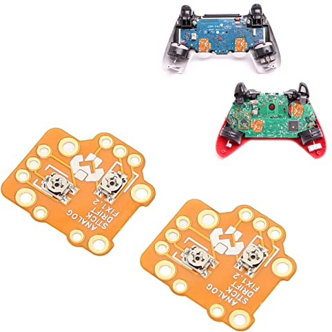 Sxhlseller 2 Stück Joystick-Modul für, Professionelle Gamepad-Kalibrierungsplatte, Intelligenter Chip-Controller, Chip-Controller, Analoger Stick, Drift-Fix-Mod für für