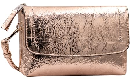 Gabor bags Elissa metallic Damen Umschlagtasche Umhängetasche Klein Rosa