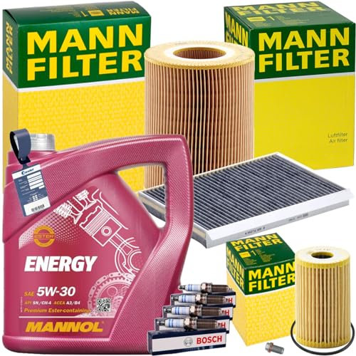Inspektionspaket + 5L 5W-30 Motoröl passend für A Klasse W168