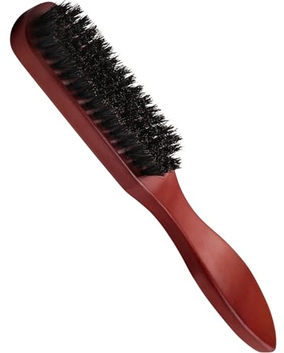 Sularpek Spazzola Setole Cinghiale, Spazzola per Capelli con Manico, Spazzola per Coda Tirata, Spazzola Per Barba, Spazzola per Capelli con Legno per Ricci, Lisci, Donne, Uomini