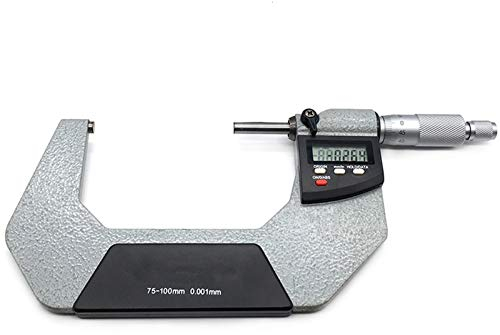 Bügelmessschraube Electronic äußeres Mikrometer 0-25mm 25-50mm 50-75mm 75-100mm 0,001 mm Digital Mikrometer Messgerät Micrometer Messwerkzeuge (Color : 75 100mm 0.001)
