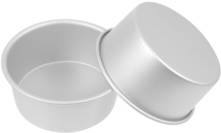 Cabilock 2piezas Moldes Para Bizcochos y Pasteles Plateados Resistentes y Duraderos Aptos Para Alimentos