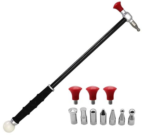 Karosseriehammer, Dellenhammer - 11-teiliges Dellenreparaturwerkzeug,Auto-Dellenreparaturhammer, Karosseriehammer, langer Griff, multifunktional, für Karosserie, Leder, Möbel