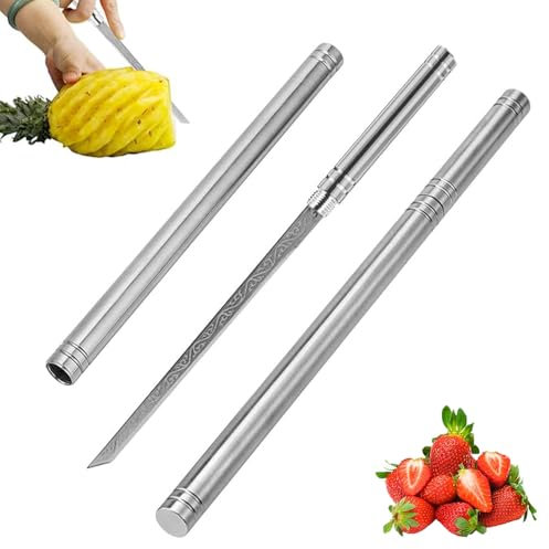 Tragbares Mehrzweck-Obstmesser mit Scheide,2Stück Messer Aus Edelstahl mit Scheide,Messer mit Scheide Edelstahl,Messer mit Scheide Klein,Obstmesser & Gemüsemesser,Obstmesser für Outdoor mit Abdeckung