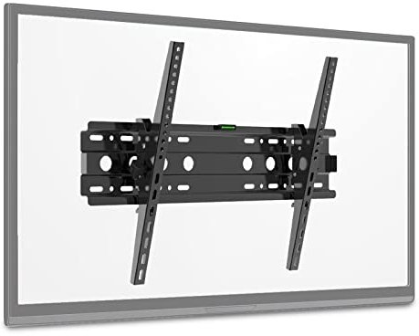 Tilt TV Wall Mount Bracket for 32-70Inch OLED LCD LED Curved Flat Screen Large TVs, Ultra-Strong Tilting TV Mount, Max VESA 600x400mm Loading 80kg/176LBS, Black