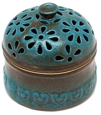 SXTYYH Ceramica Conservatore for Aglio, Cipolle Conservazione Dell'aglio Contenitore Porta Aglio Con Coperchio Cavo Vaso for Aglio Facile Da Pulire