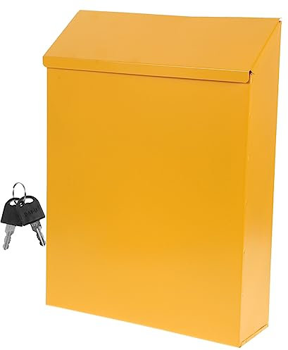 DIYEAH Boîte Aux Lettres Murale Fer Petite Style Européen Boîte à Suggestions Domestique pour Courrier Rangement Élégant