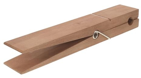 BAZEITFLOW Giant Wood Clothespin Towel Rack Beach Must Haves Clothes Pins for Bathroom Laundry Extra Wood Clips for Towels