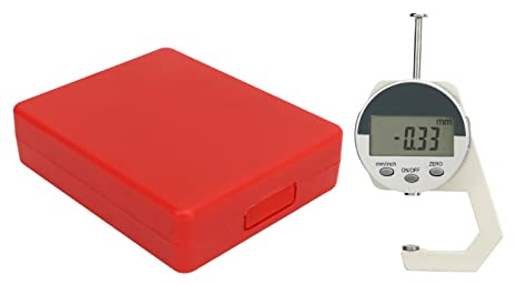 Spessimetro Vernice Auto Digitale Elettronico, Strumento di Misurazione Spessori 0-25,4mm - Alta Precisione 0,01mm, Display LCD Chiaro, Ideale per Pelle Carta Tessuto