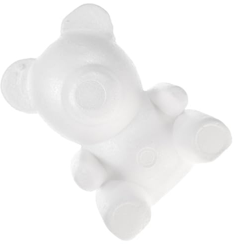 COHEALI Orso di Gommapiuma Rosa per Decorazioni Artigianali Fai da Te Kit di Creazione Sagoma di Orso in Materiale Espanso per Ragazzo Ragazza e Famiglie