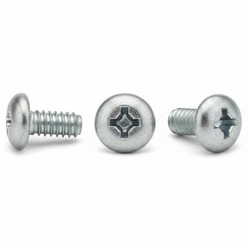 Linsenkopfschrauben DIN 7985 ISO 7045 - Stahl verzinkt - Kreuzschlitz PH (M2,5 x 6 mm, 100 Stück)