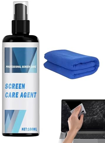 Skärmrengörare – 100 ml regntät elektronisk lins, dimma, skärmspray, skonsam rengöringsspray för enheter | snabbtorkande bildskärm för lins telefon datorskärm bil laptop kamera elektroniska glasögon