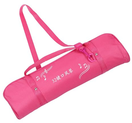Gatuida Melodica Tasche für 32 Tasten mit Griff aus Canvas Kompakt und Leicht Stylische Tragetasche für Auftritte und Unterricht in Rosa Schutz vor Staub und Kratzern