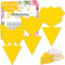 Blooven 30 PCS Fruit Fly Traps, Double-sided Fungus Gnat Sticky Catcher For Multiple Insects, Plant Fly Control Indoor (30 PCS Yellow)