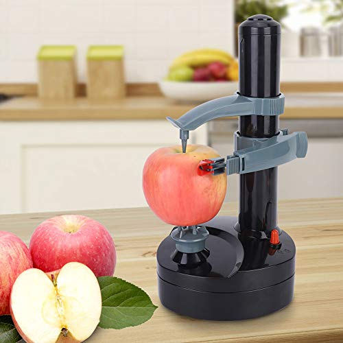 Gavigain Pelapatate Elettrico, Pelapatate con Lame di Ricambio Strumento per Frutta Verdura Utensile da Cucina in Acciaio Inossidabile Pelapatate per Verdure China da Cucina Pelapatate Rotante Automa
