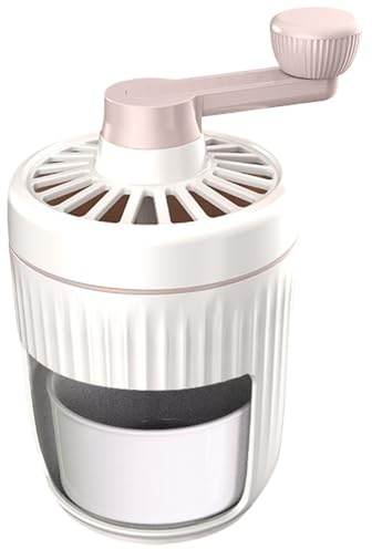 SMELEYOU Broyeur à Glace Machine à Glace PiléE Manuelle Rasoir à Glace Machine à Glace PiléE Portable avec Manivelle Machine à CôNes De Neige avec Bac à GlaçOns Style1