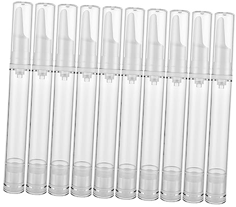 Happyyami 10pièces Lot de Flacons sous Vide sans Air pour Sérum Contour des Yeux Flacons Distributeurs Cosmétiques