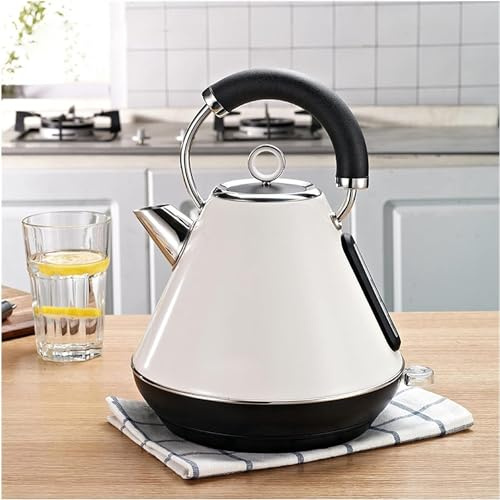 Hervidores de Agua para Agua hirviendo, teteras para Agua hirviendo té Cafe de té Agua Samovar tazón calentado 1.8l 1800W electrodomésticos de Cocina protección Seca, Acero Inoxidable/Rosa Elegante