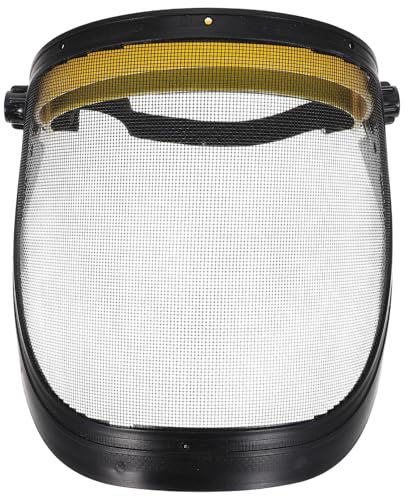 FESTFENDS Visière de Protection avec Filet en Maille, Casque de Protection Respirant pour tronçonneuse, Jardinage, débroussailleuse, Jaune
