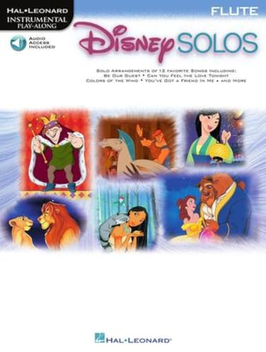 Disney Solos for Flute | Songbook mit Flötennoten zum Mitspielen mit Online-Audio | Musikbuch für Flötensoli für Fortgeschrittene | Flöte Notenbuch mit Übungs- und Aufführungsanleitungen