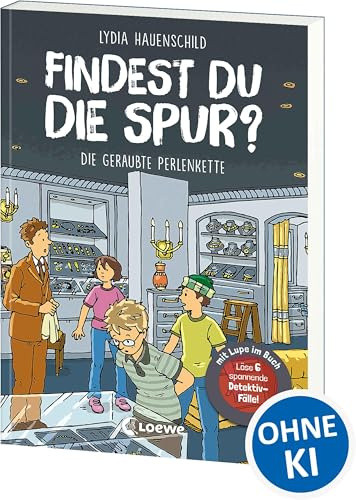 Findest du die Spur? - Die geraubte Perlenkette: Löse 6 spannende Detektiv-Fälle! - mit Lupe im Buch - Finde die Lösung in spannenden Suchbildern - Für Kinder ab 8 Jahren