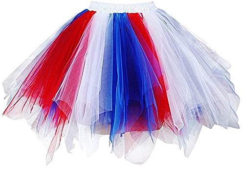 Karneval Erwachsene Damen 80's Tüllrock Tütü Röcke Tüll Petticoat Tutu