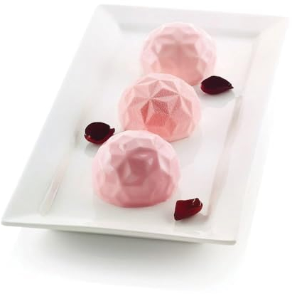 Silikomart | Molde de Silicona para Monoporciones MINI GEMMA, Antiadherente, Paquete de 10 Moldes para Tartas, Ø 68 h 42 mm Volumen: 6 x 110 ml Tot. 660 ml