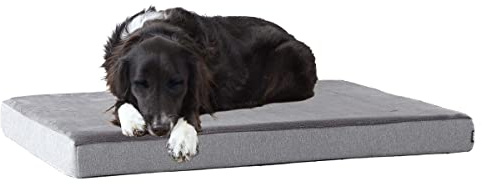 Barkbox Orthopedic Dog Bed with Memory Foam, Premium Comfort for Dogs and Puppies, Large Sized Dog Bed for Joint Relief and Restful Sleep, Durable and Easy to Clean - Grey, Large