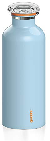 Guzzini - On The Go, ENERGY, Bottiglia Termica da Viaggio - Azzurro, Ø 7.3 x h21.2 cm | 500 cc - 116700134