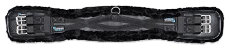 Shires ARMA SupaFleece Dressage Girth - Elastic - Black