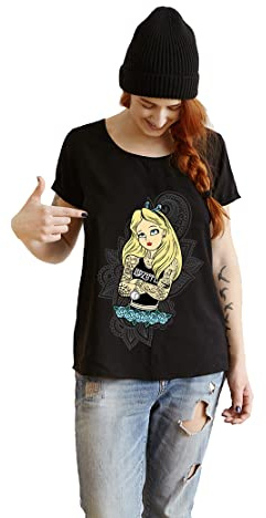 Los Eventos de la Tata. T-shirt femme moderne princesse tatouée