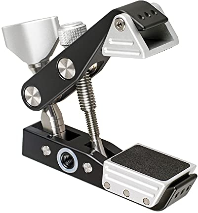 ayex Multifunktionsklemme bis 5kg belastbar eignet Sich für Kugelköpfe Aller Art und als Klemmstativ für gewichtige Kameras Edelstahl & Aluminium