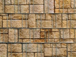 mein-zaunsichtschutz Sichtschutzstreifen in vielen Motiven, beidseitig Bedruckt aus Polyester-Filz für Doppelstabmattenzaun - KEIN PVC (Mauer)